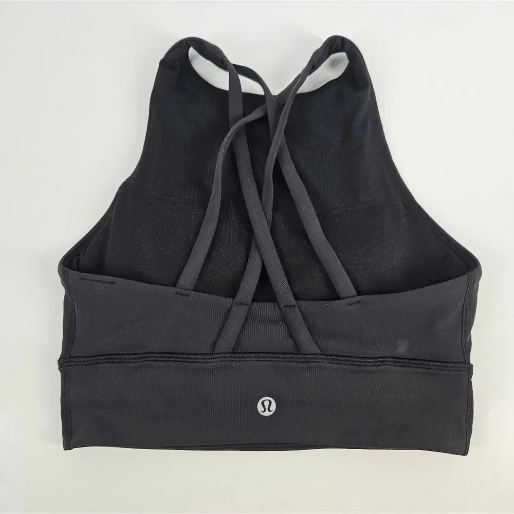 Lululemon Black Energy High Neck Long Line Bra 4